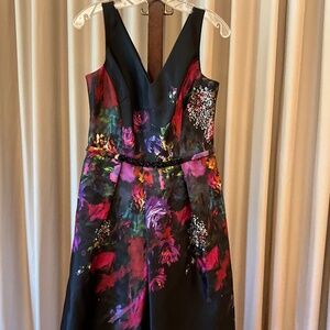 Rickie Freeman for Teri Jon A-Line Floral Dress